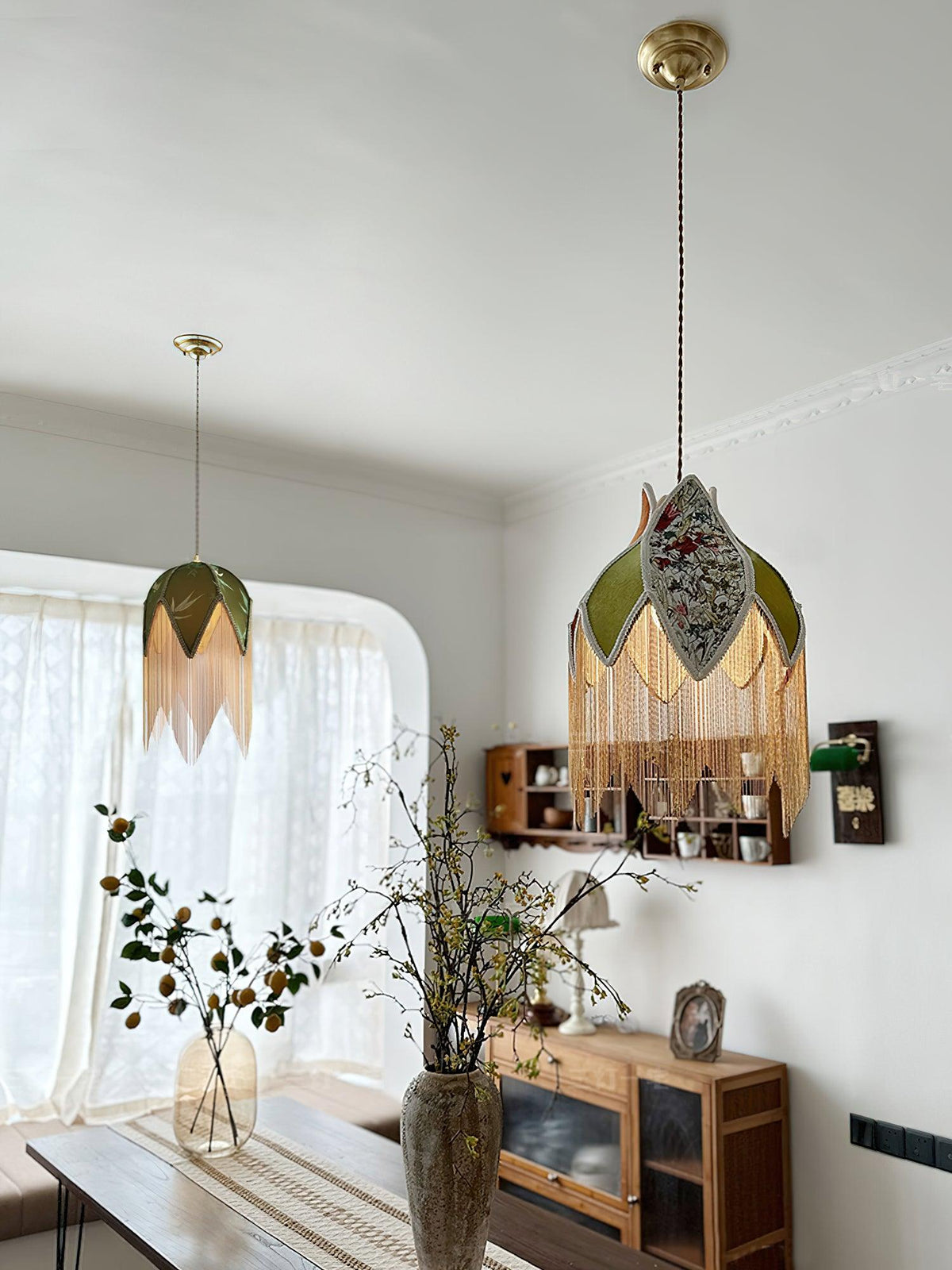 Bette Fringed Pendant Lamp - view 12