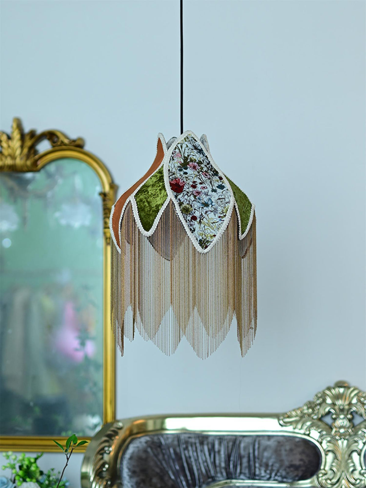 Bette Fringed Pendant Lamp - view 13