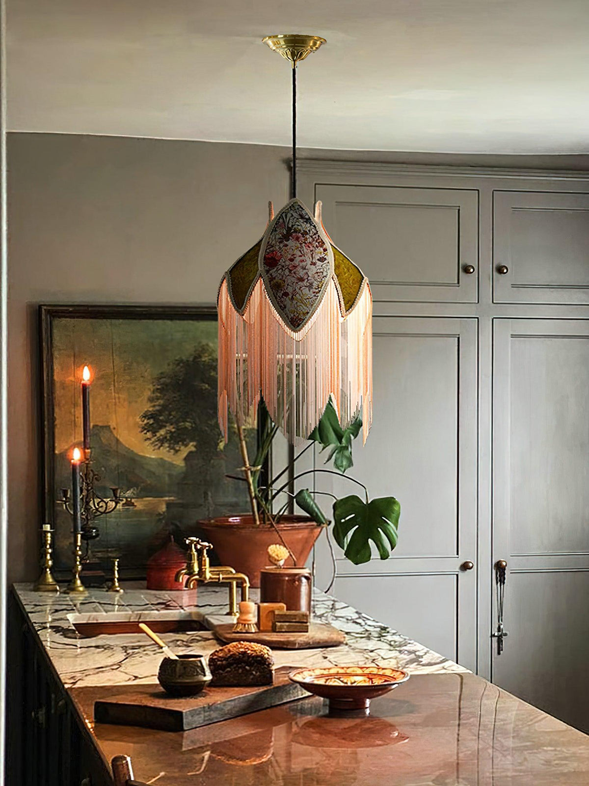 Bette Fringed Pendant Lamp - view 14
