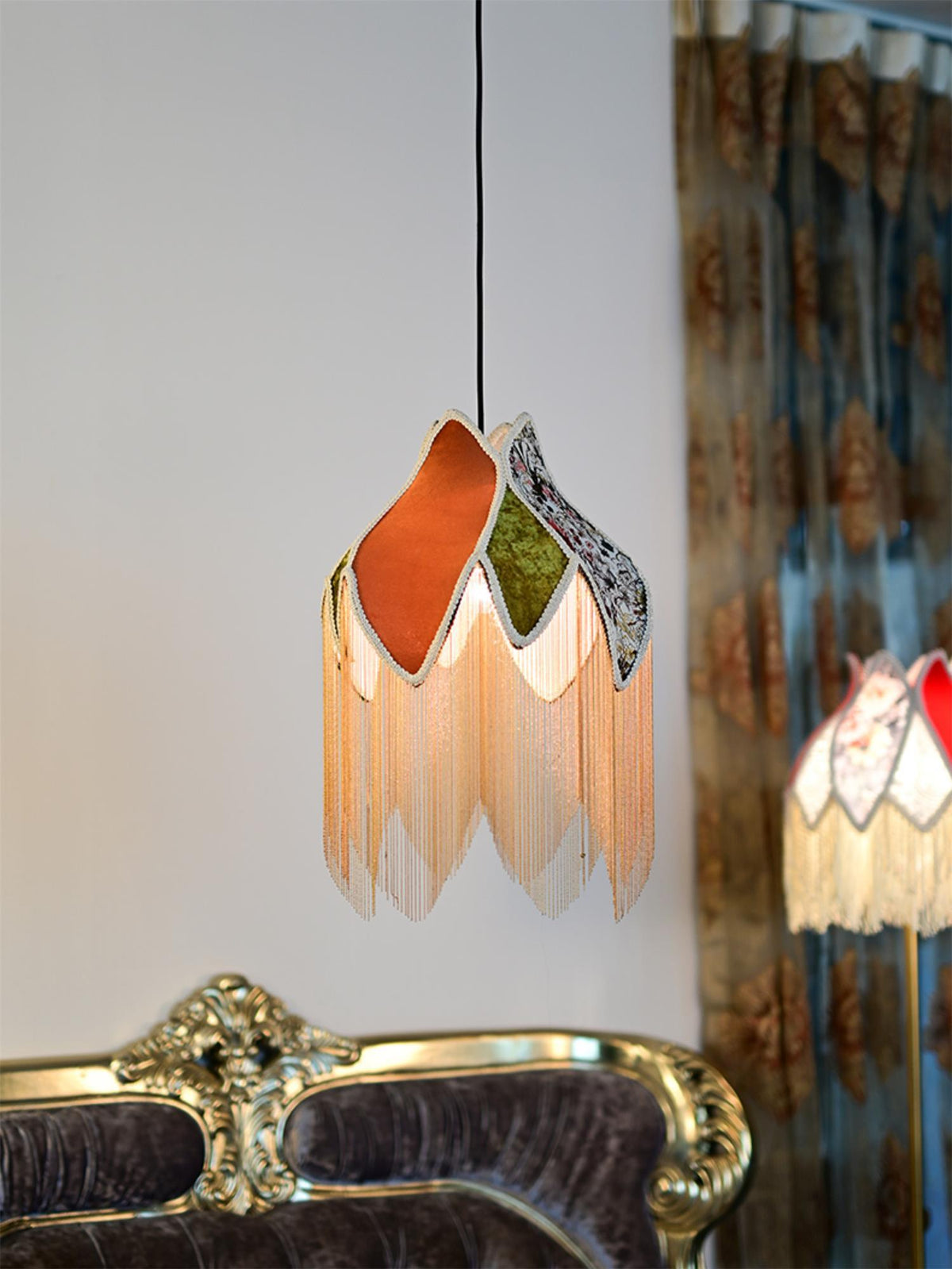 Bette Fringed Pendant Lamp - view 16