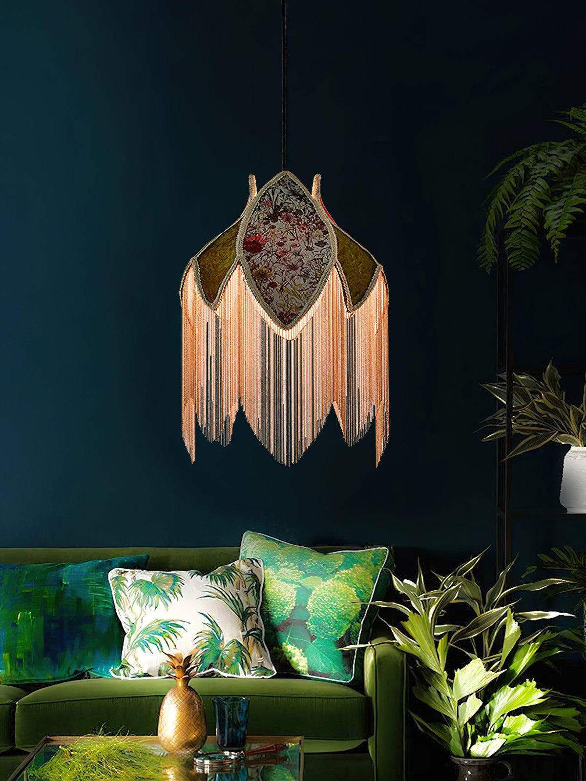 Bette Fringed Pendant Lamp - view 17