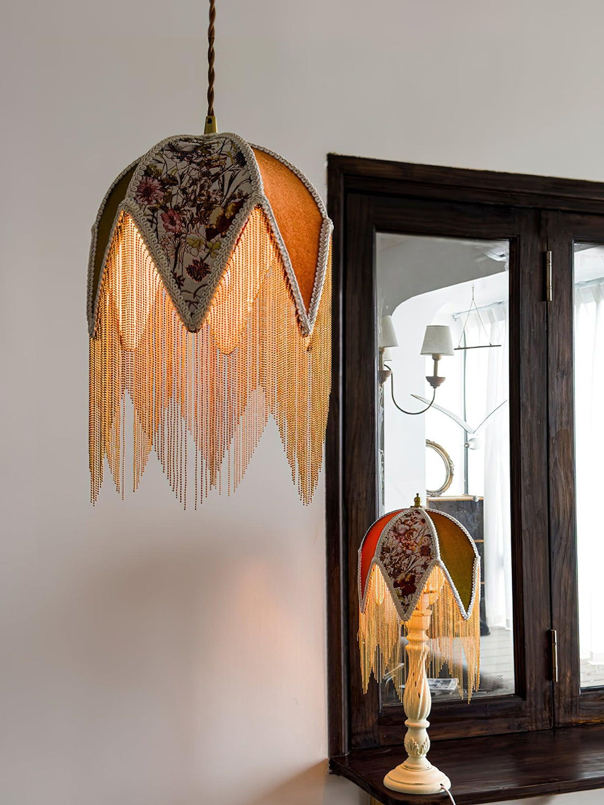 Bette Fringed Pendant Lamp - view 19