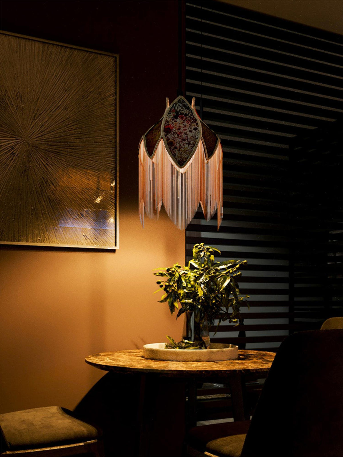 Bette Fringed Pendant Lamp - view 20