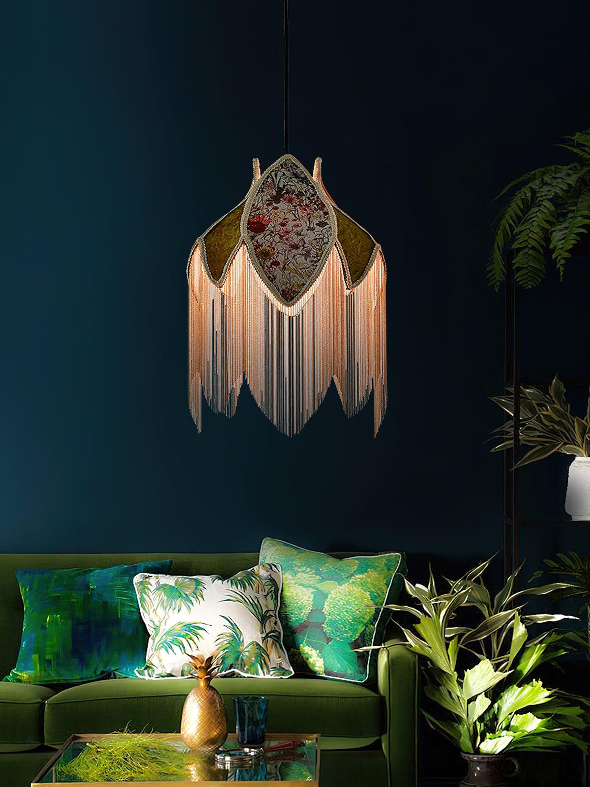Bette Fringed Pendant Lamp - view 28