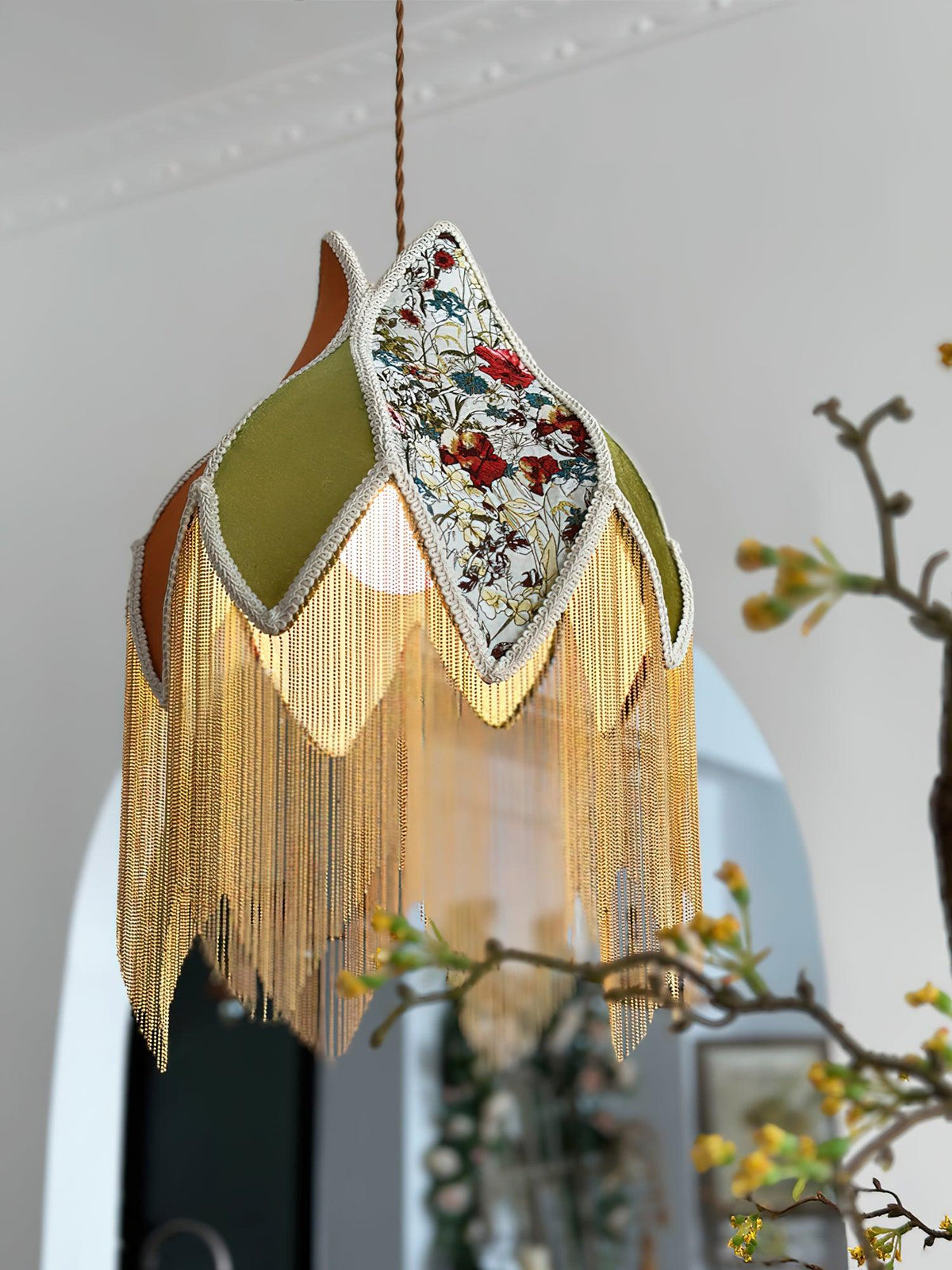 Bette Fringed Pendant Lamp - view 3