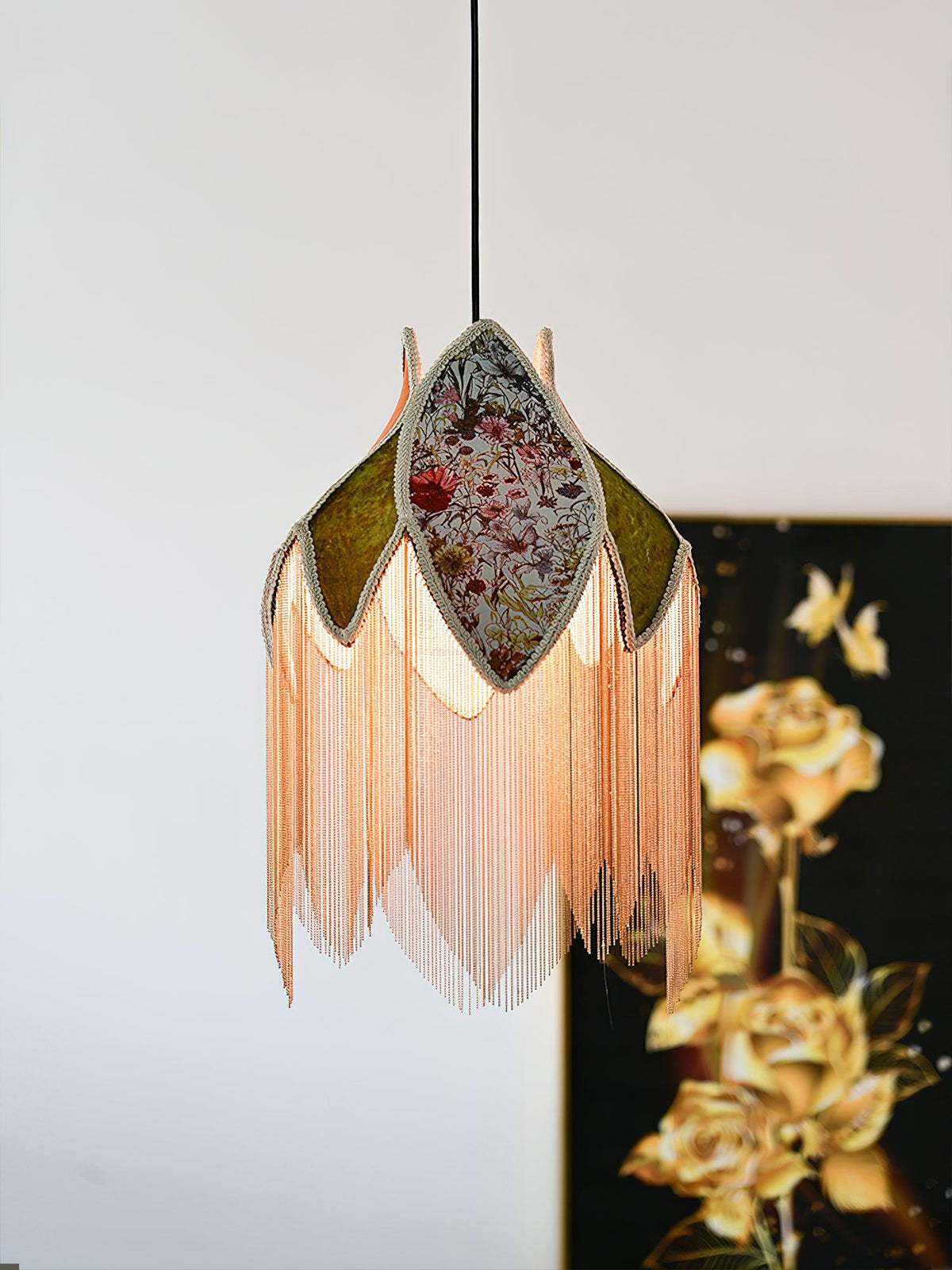 Bette Fringed Pendant Lamp - view 2