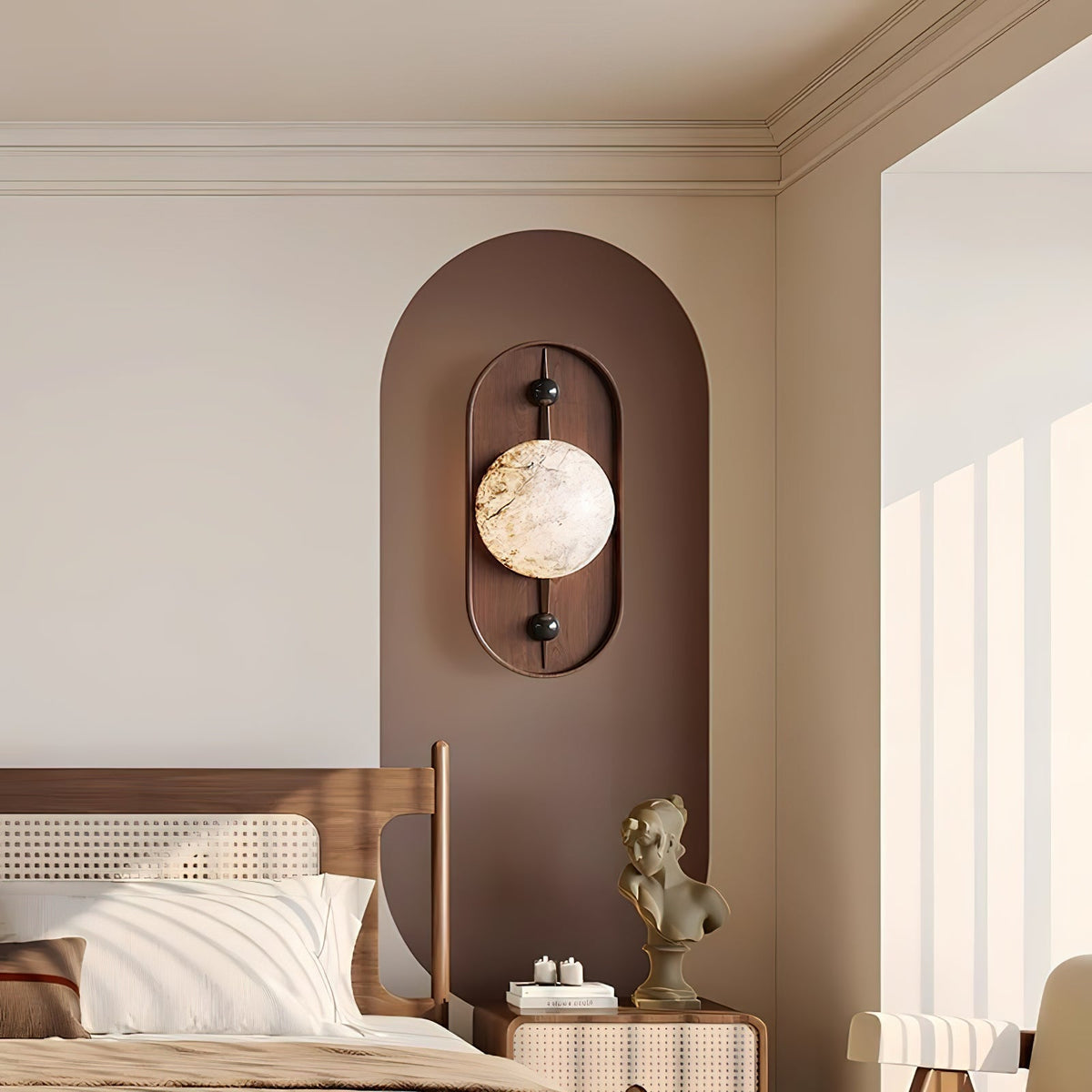 Bezel Alabaster Wall Lamp
