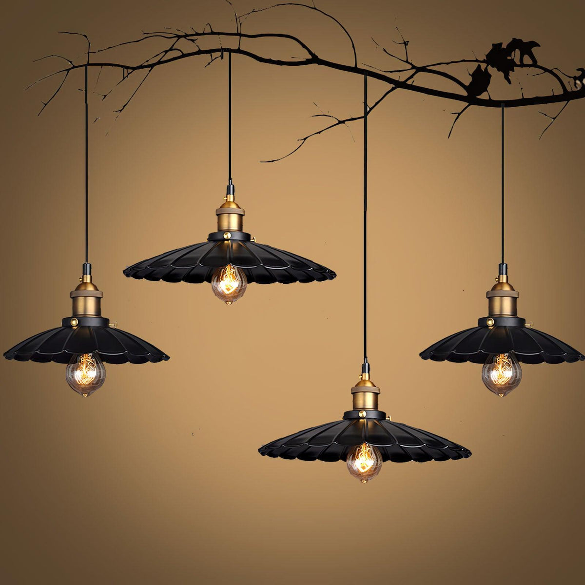 Black Skirt Pendant Light - view 3