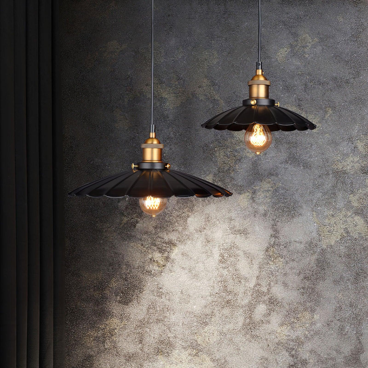 Black Skirt Pendant Light - view 12