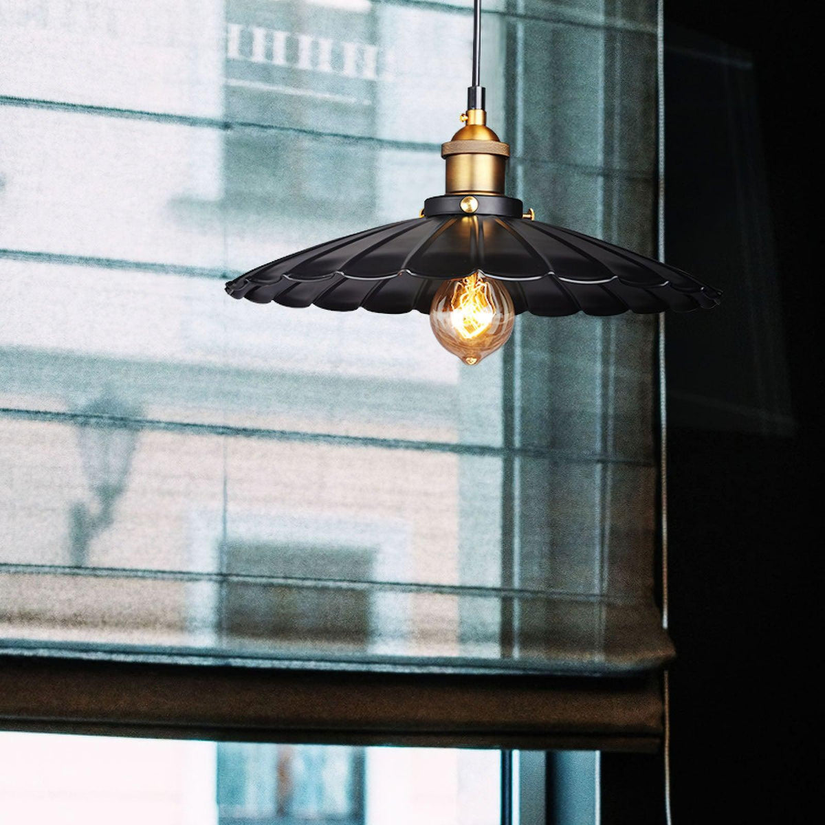 Black Skirt Pendant Light - view 14