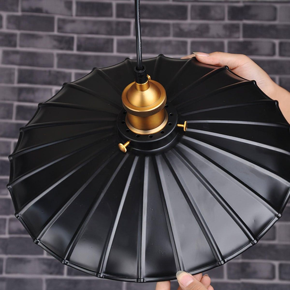 Black Skirt Pendant Light - view 16