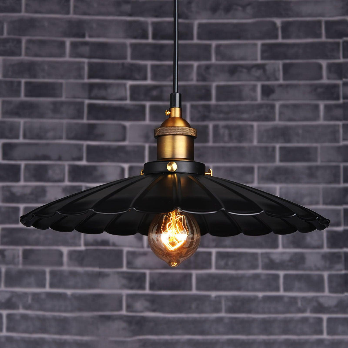 Black Skirt Pendant Light - view 8