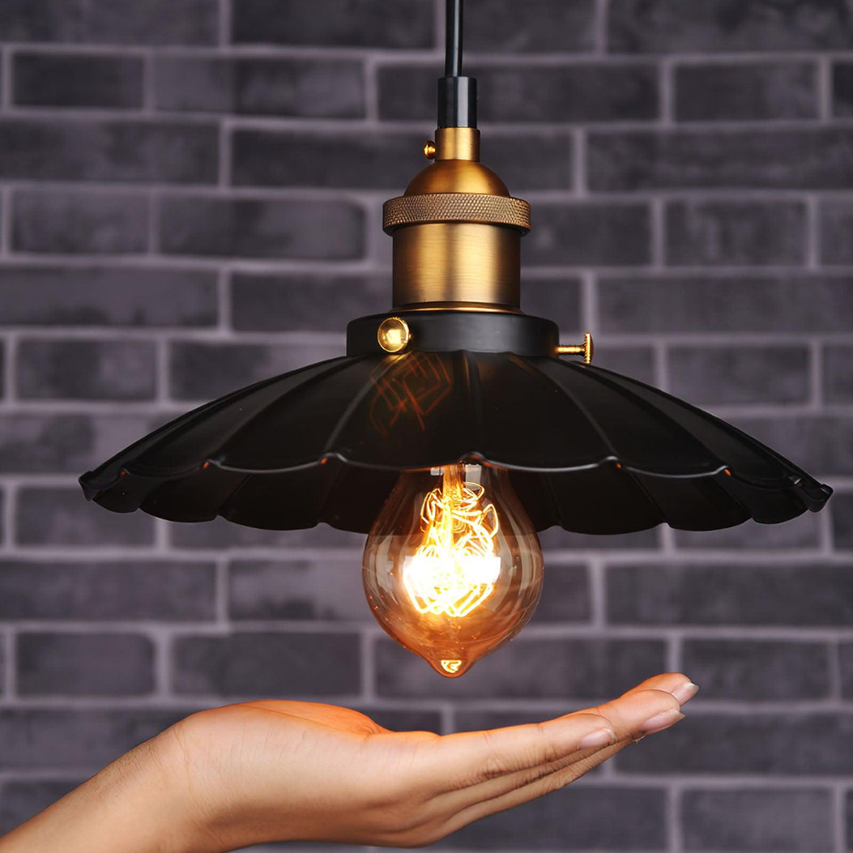 Black Skirt Pendant Light - view 9