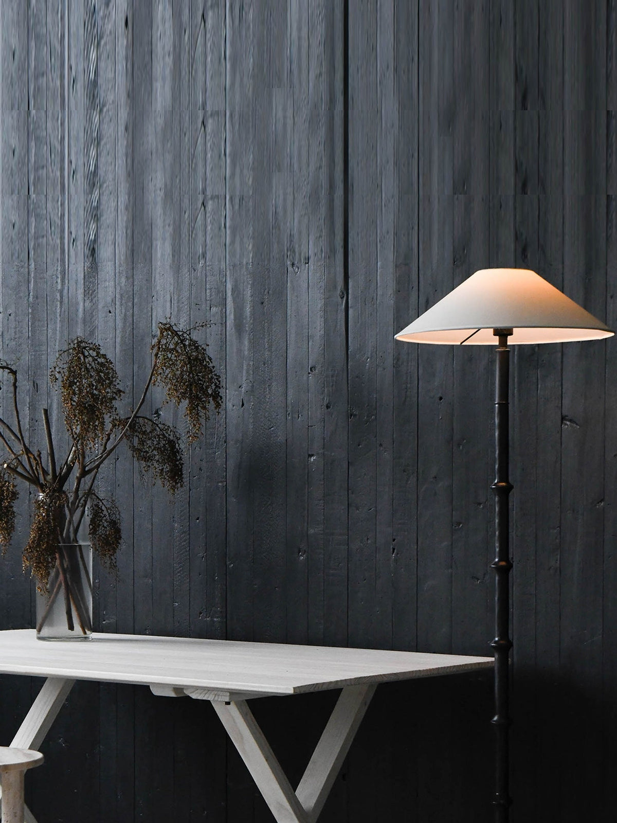 Black Bamboo Floor Lamp - view 14