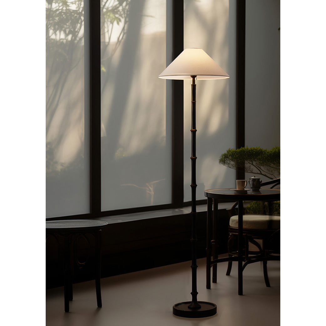 Black Bamboo Floor Lamp - view 6