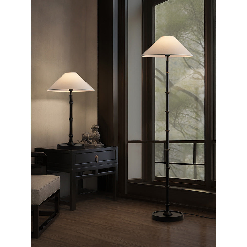 Black Bamboo Floor Lamp - view 8