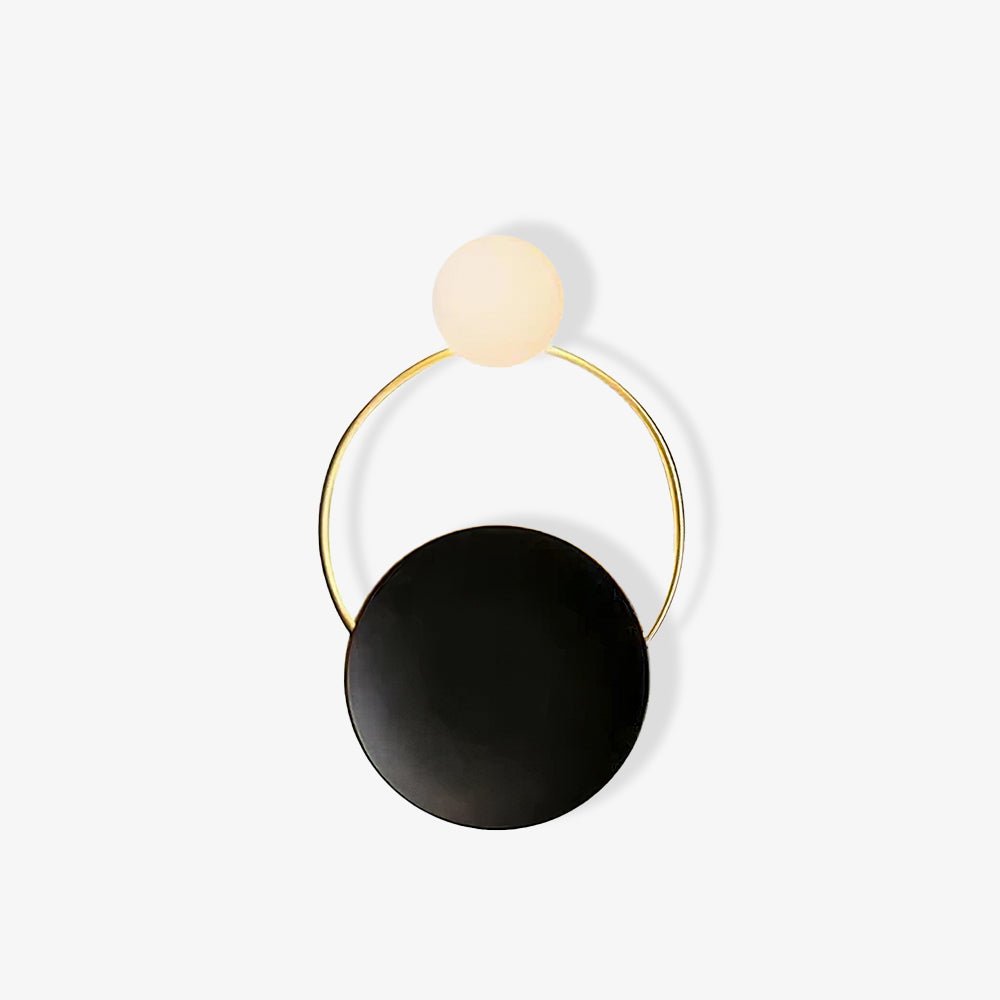 Black Circular Rings Wall Lamp - view 19