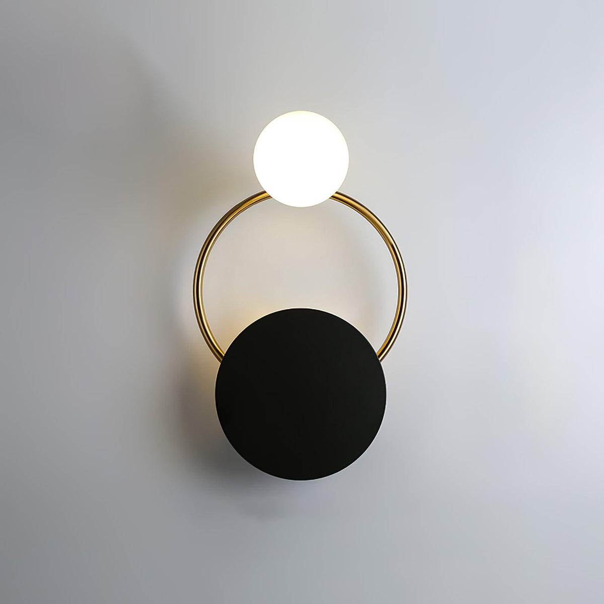 Black Circular Rings Wall Lamp - view 17