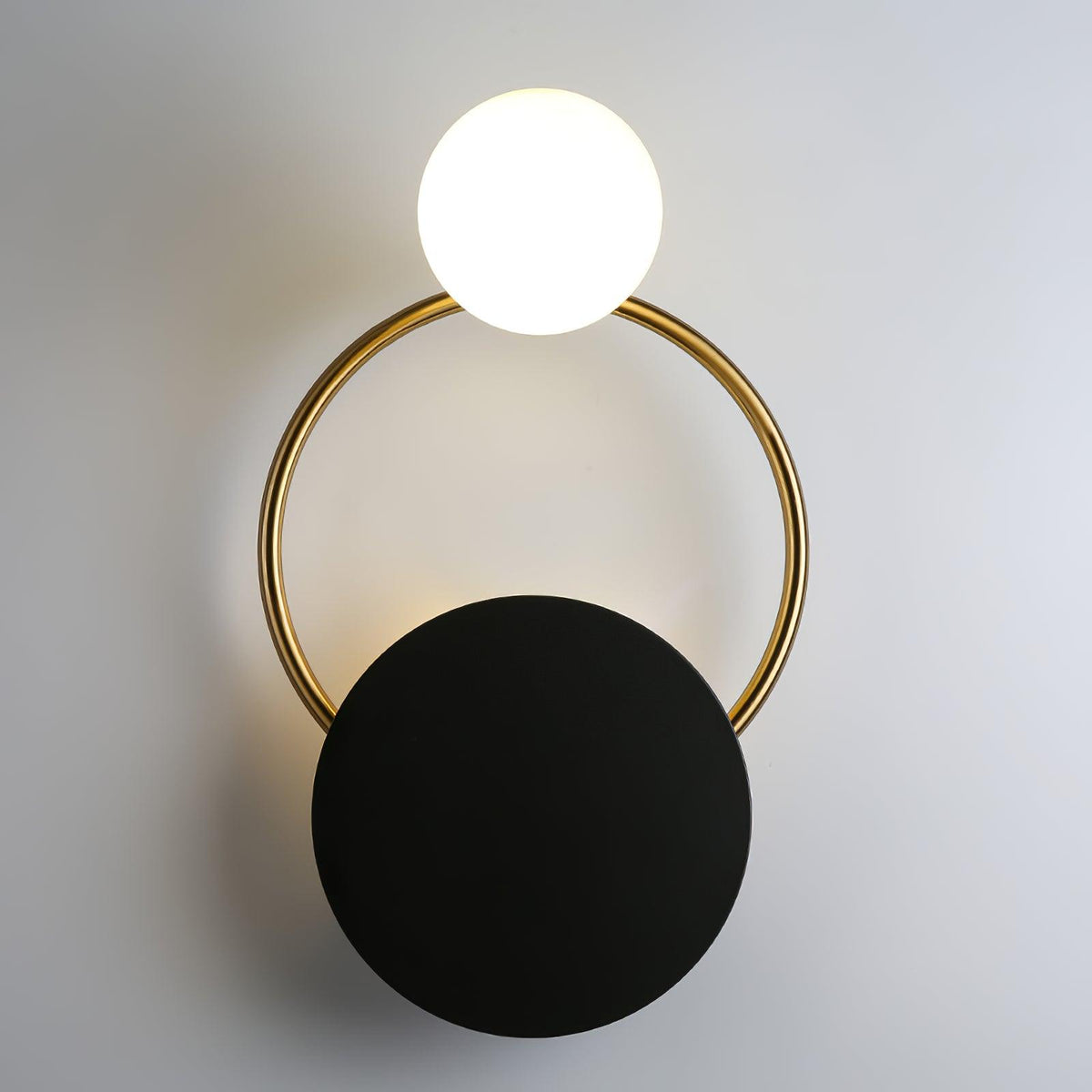 Black Circular Rings Wall Lamp - view 18