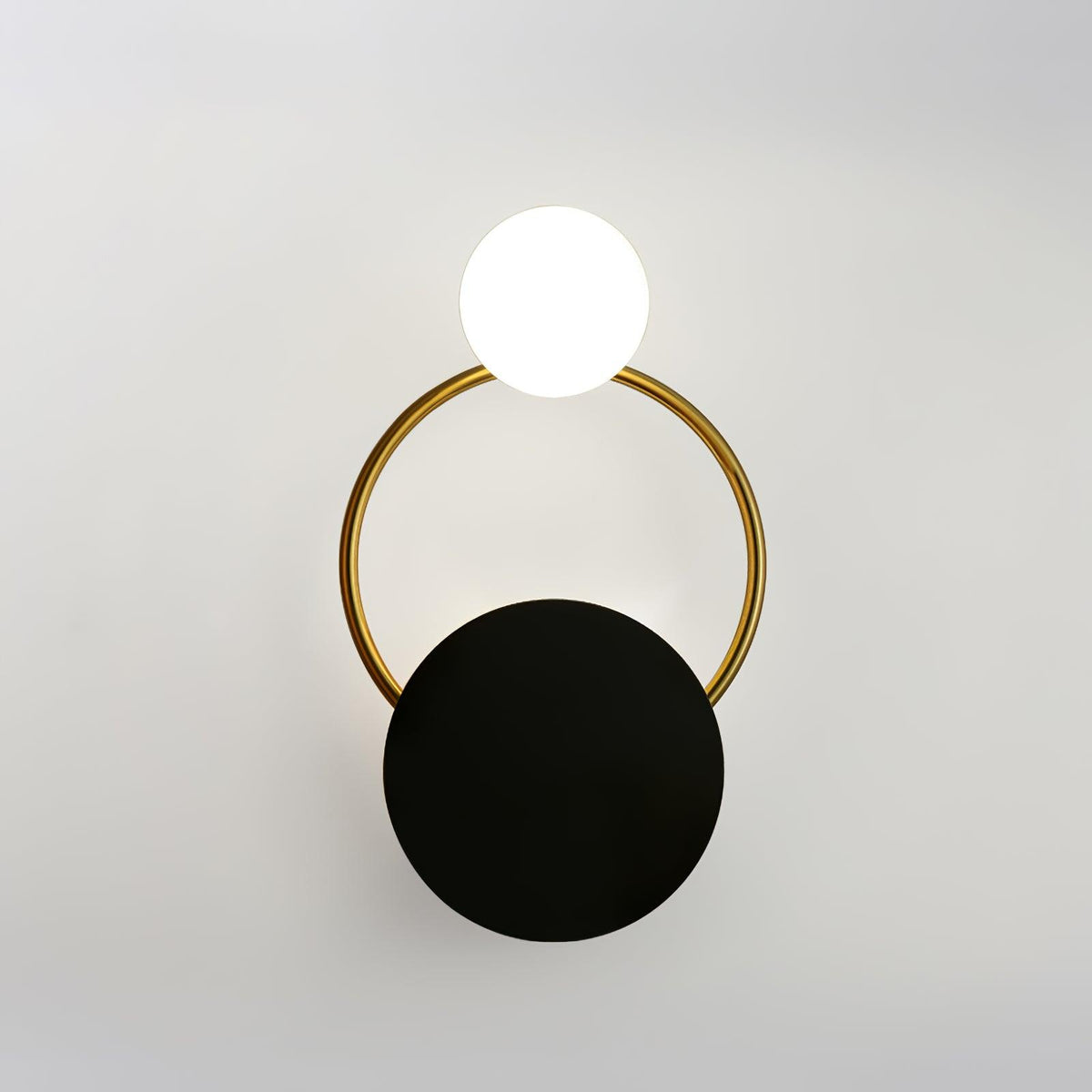 Black Circular Rings Wall Lamp - view 8