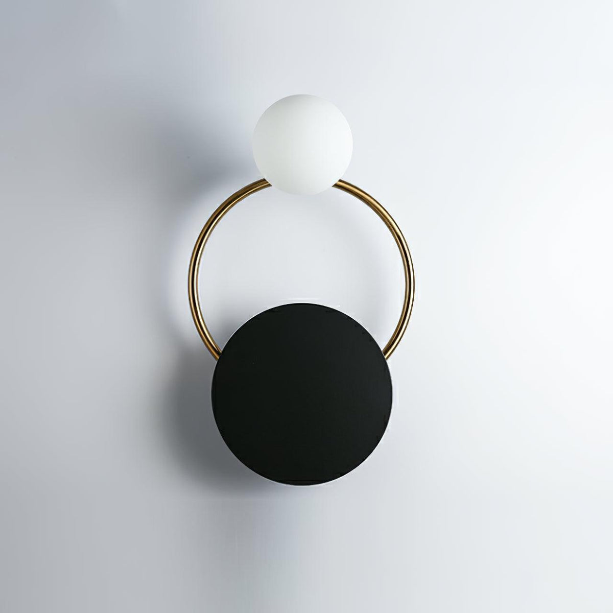Black Circular Rings Wall Lamp - view 10