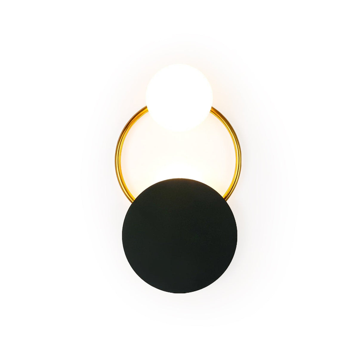 Black Circular Rings Wall Lamp - view 20