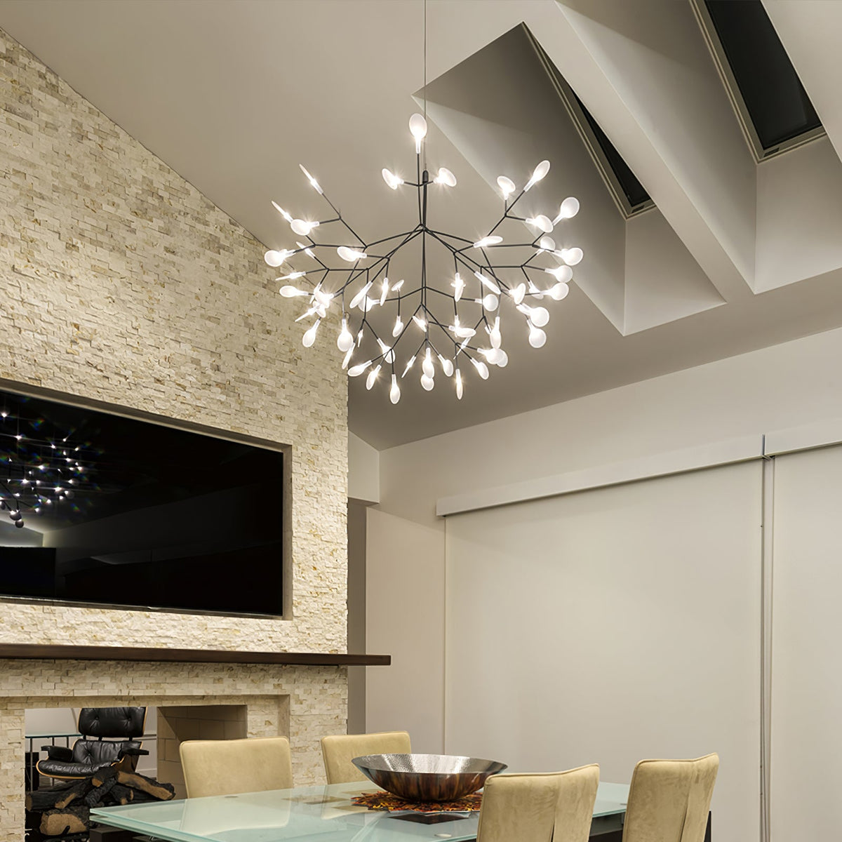 Black Firefly LED Chandelier - view 4