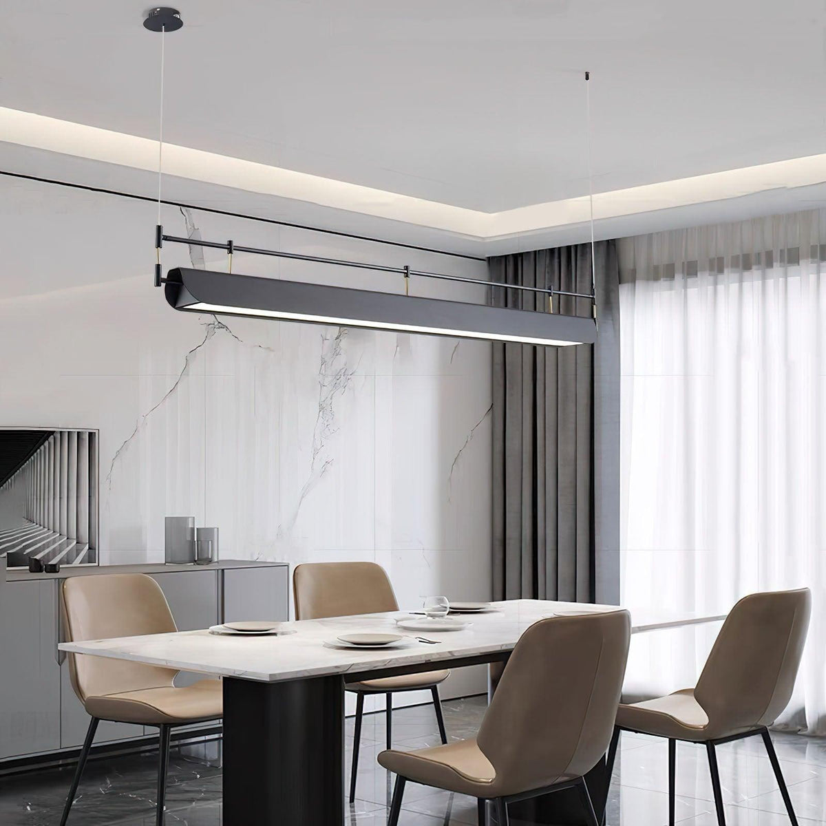 Black Roof LED Chandelier - view 6