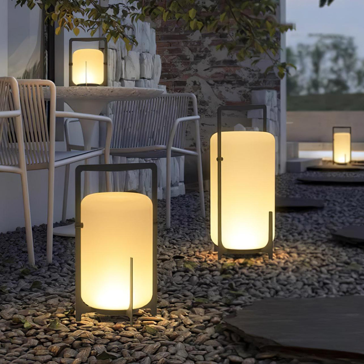 Black Twilight Lantern Table Lamp - view 16