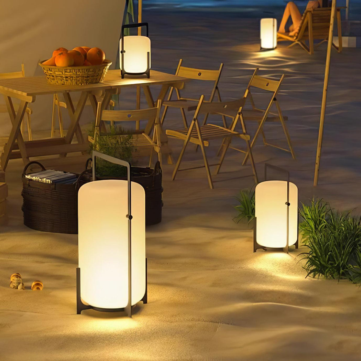 Black Twilight Lantern Table Lamp - view 15