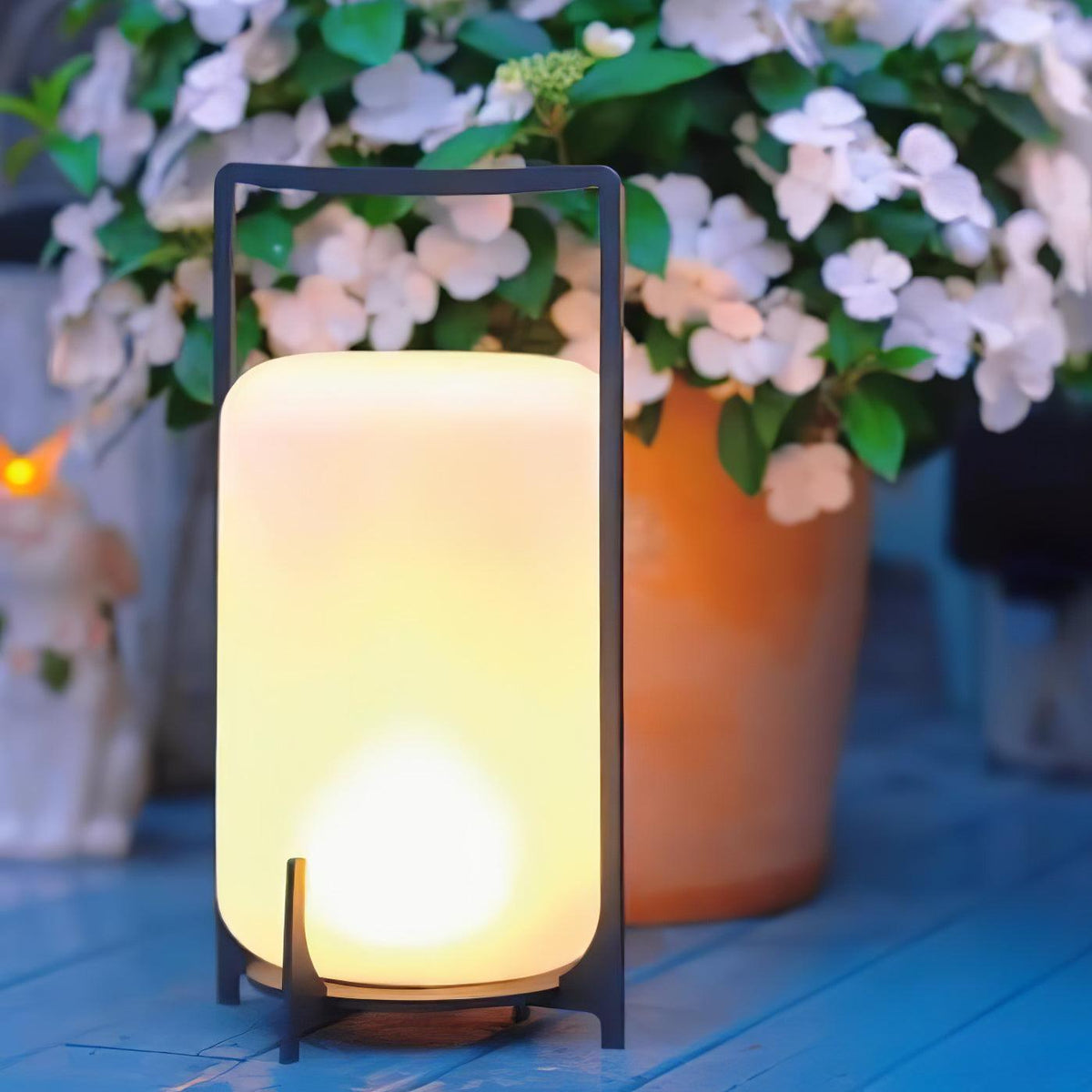 Black Twilight Lantern Table Lamp - view 12