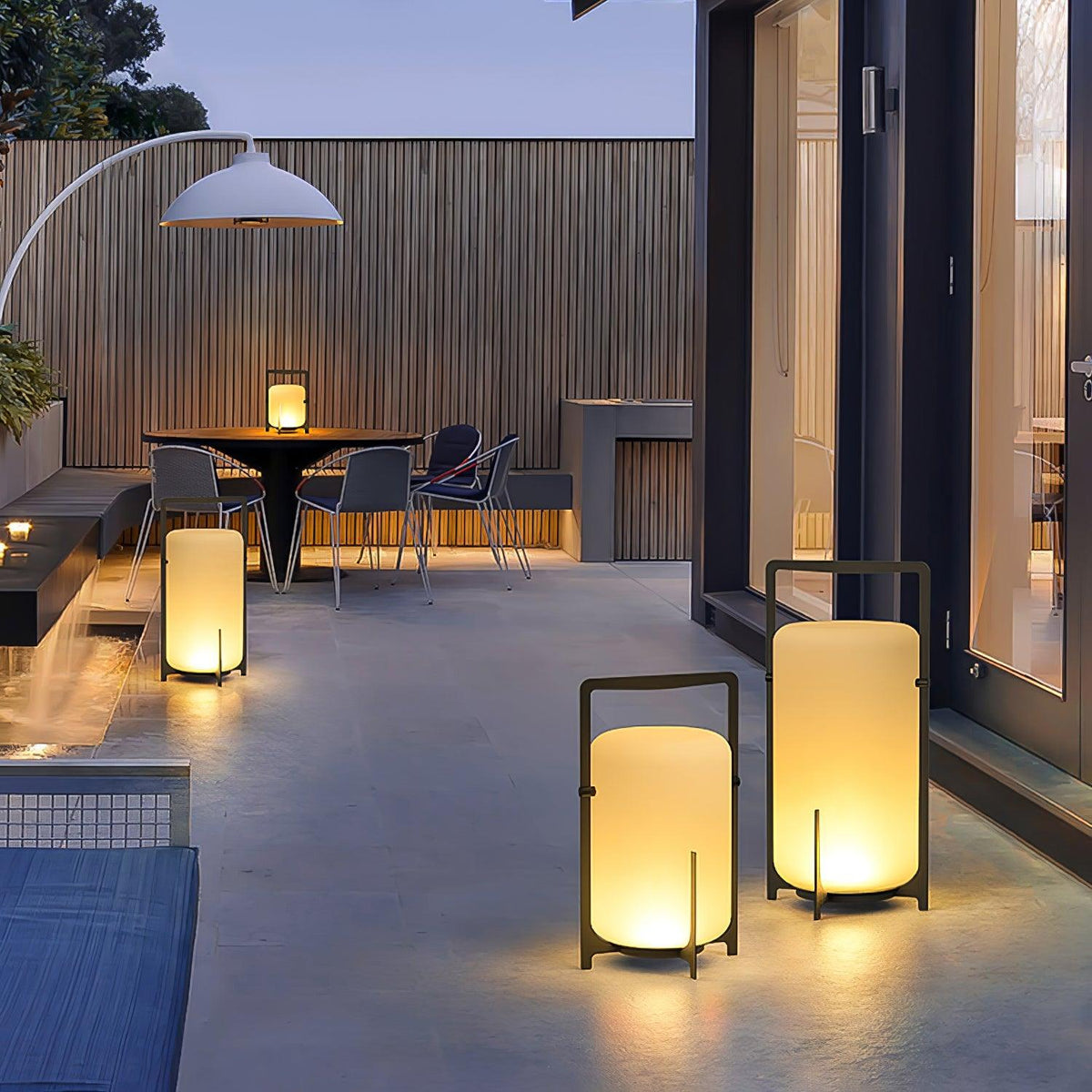 Black Twilight Lantern Table Lamp - view 36