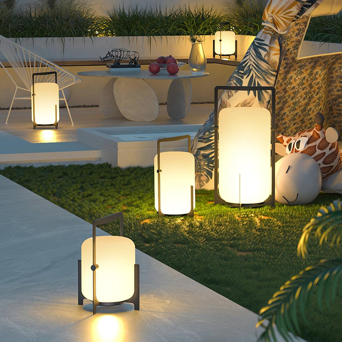 Black Twilight Lantern Table Lamp - view 37