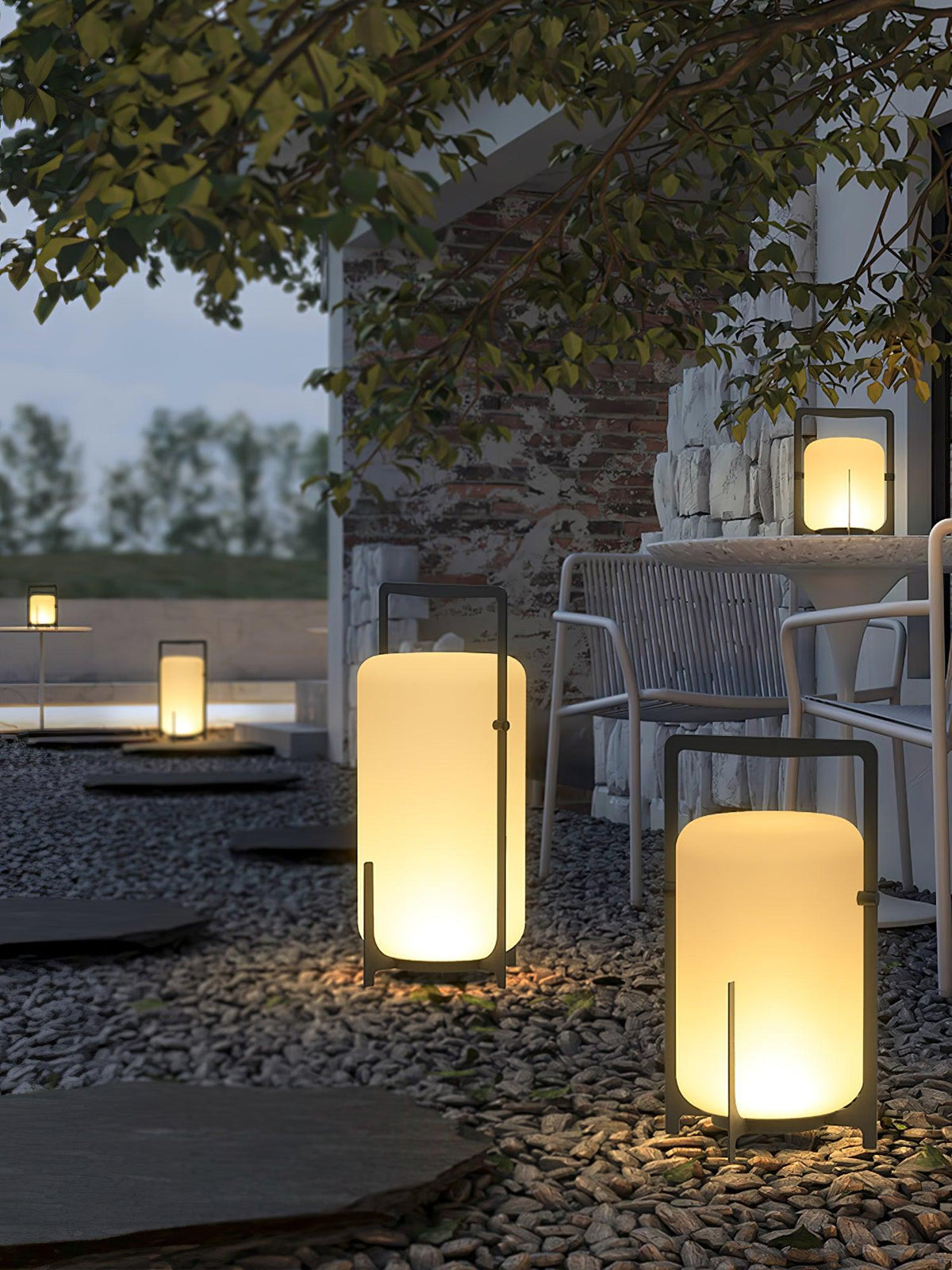 Black Twilight Lantern Table Lamp - view 41