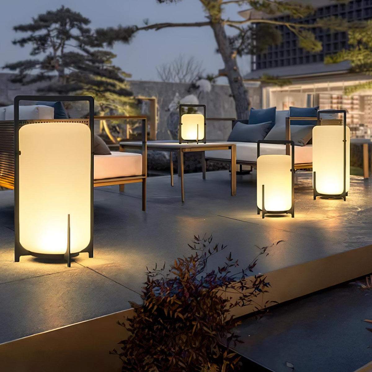 Black Twilight Lantern Table Lamp - view 13