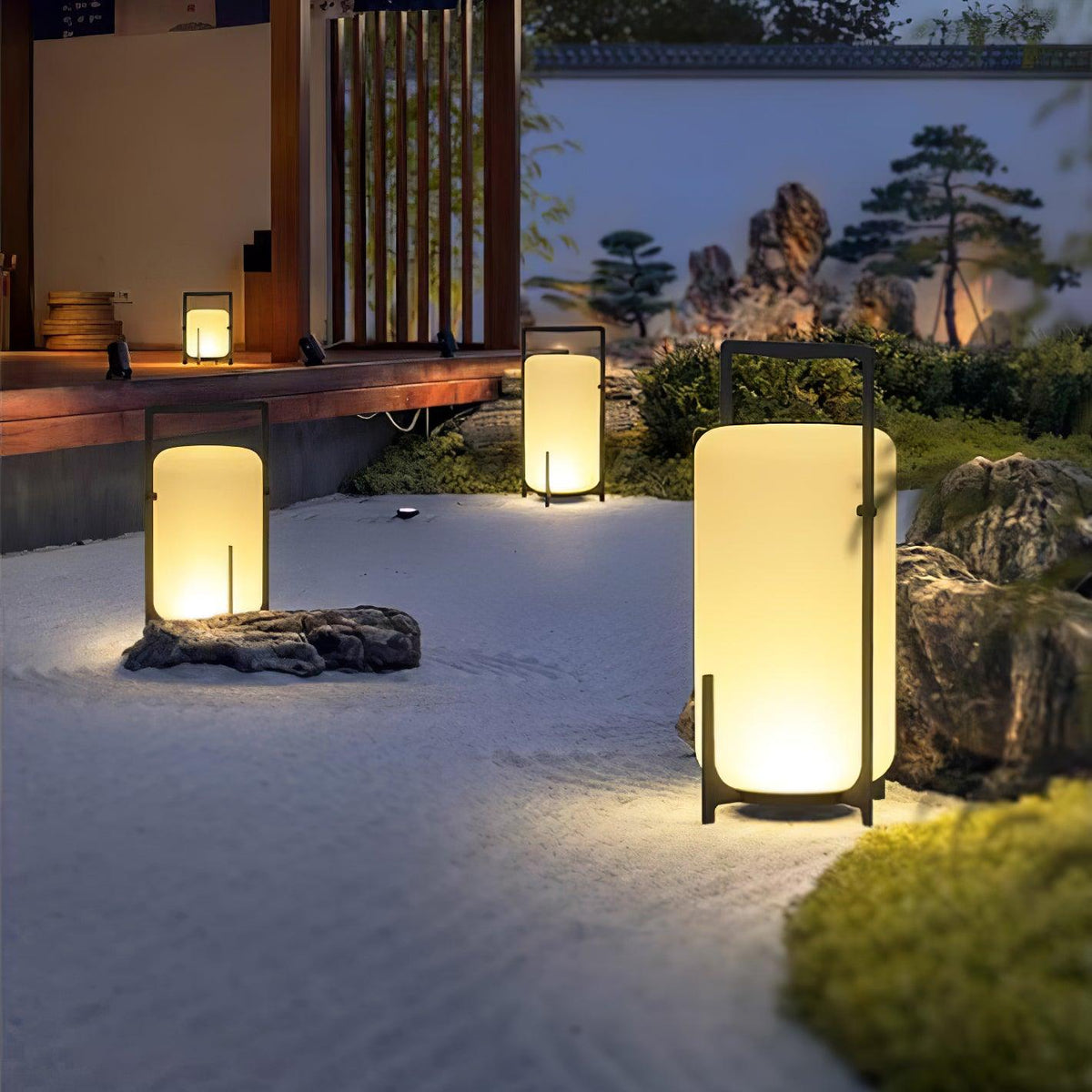 Black Twilight Lantern Table Lamp - view 28
