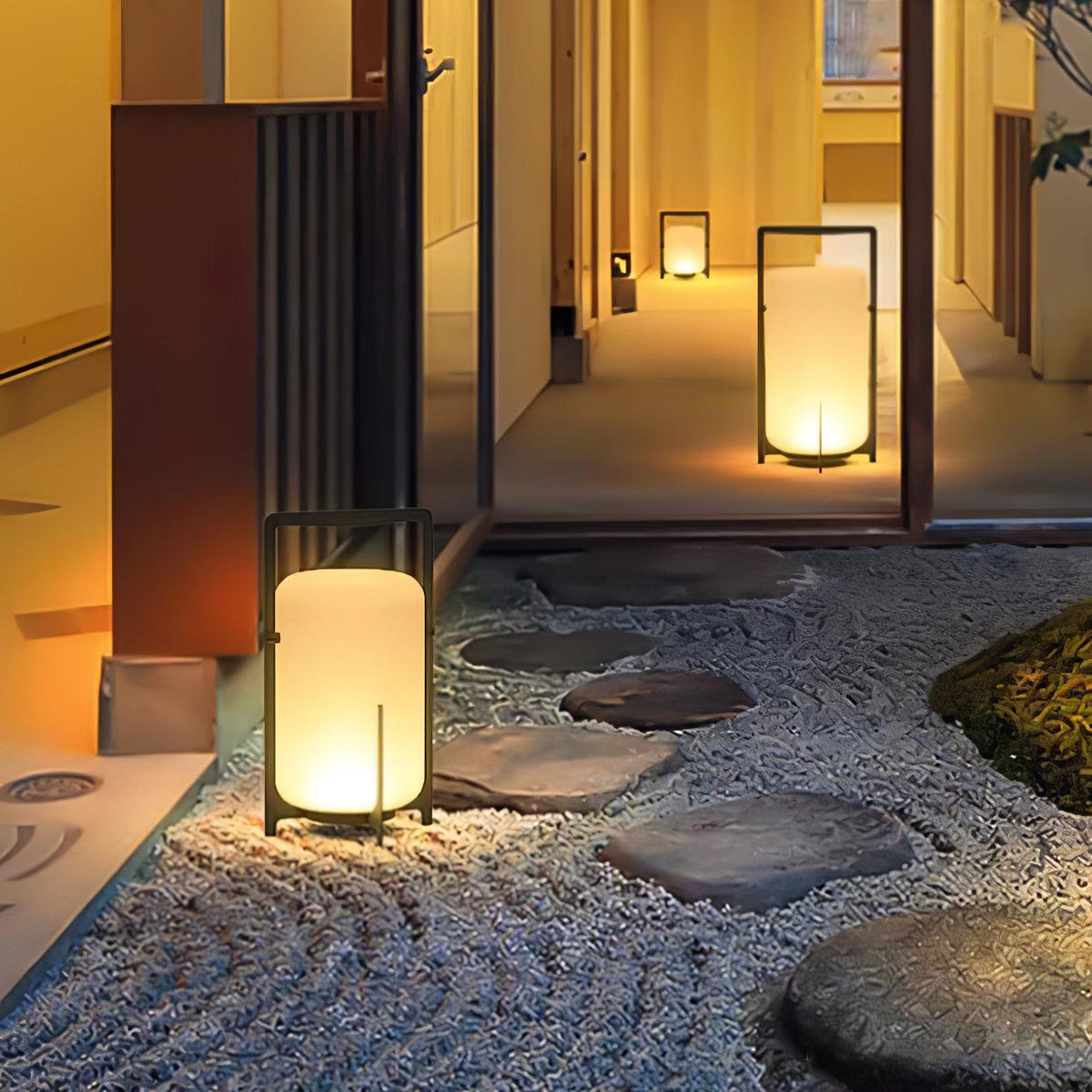 Black Twilight Lantern Table Lamp - view 29