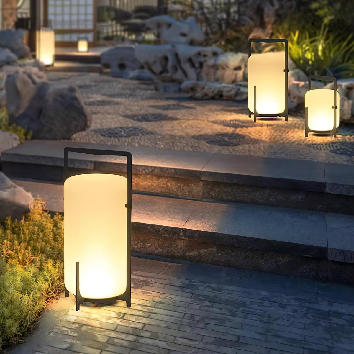 Black Twilight Lantern Table Lamp - view 30