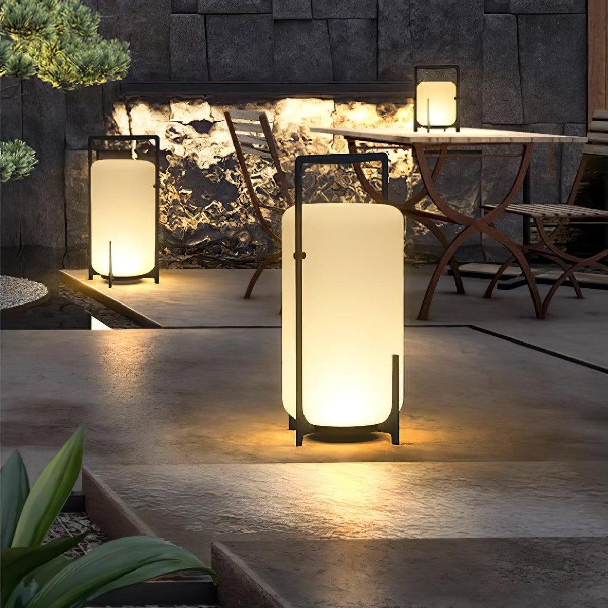 Black Twilight Lantern Table Lamp - view 14