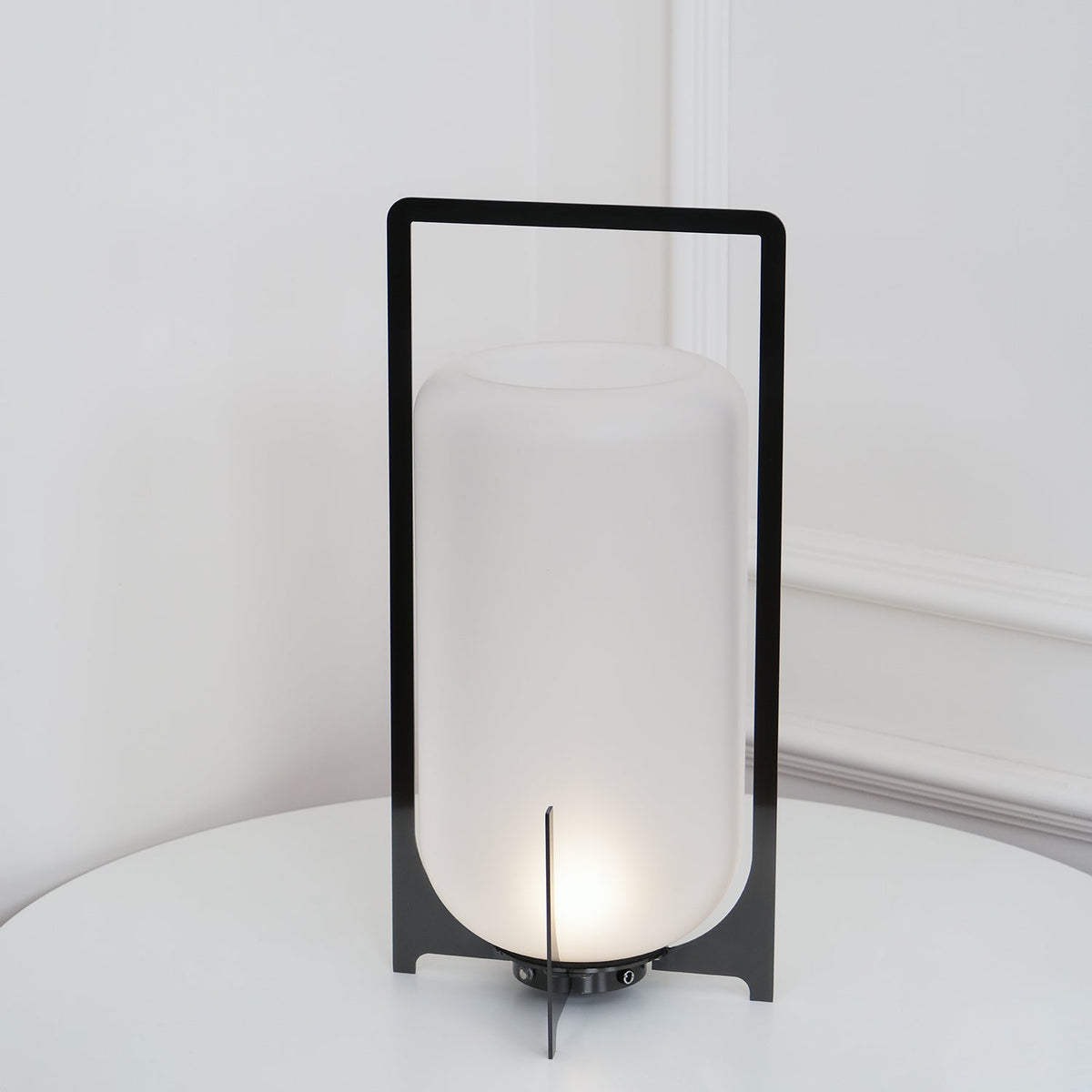 Black Twilight Lantern Table Lamp - view 9