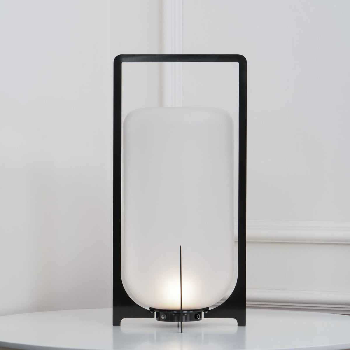 Black Twilight Lantern Table Lamp - view 4