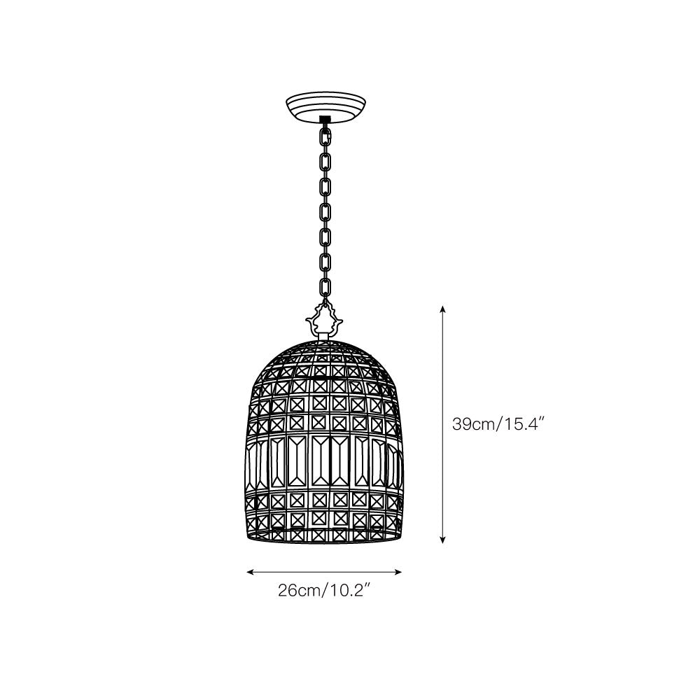 Blanca Crystal Pendant Lamp - view 3