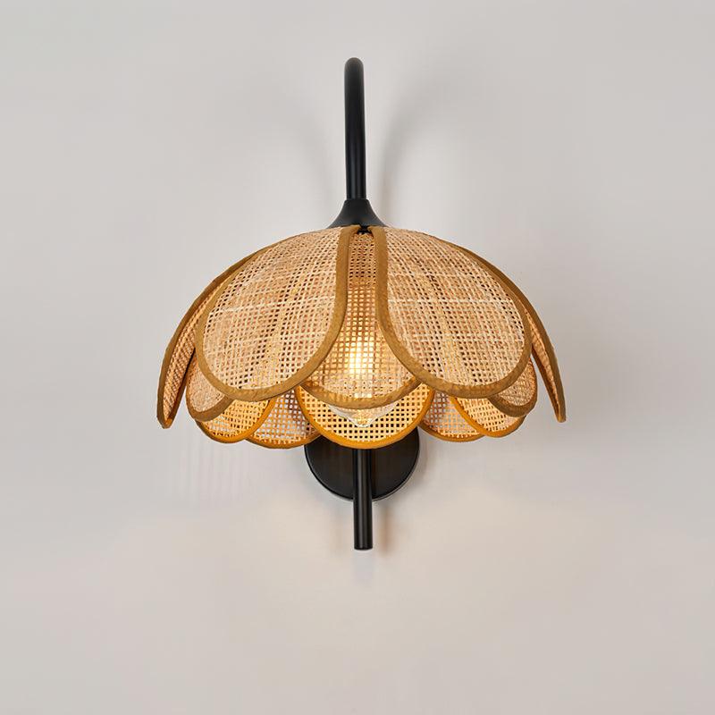 Rattan Wall Lamp 15.7 Inch