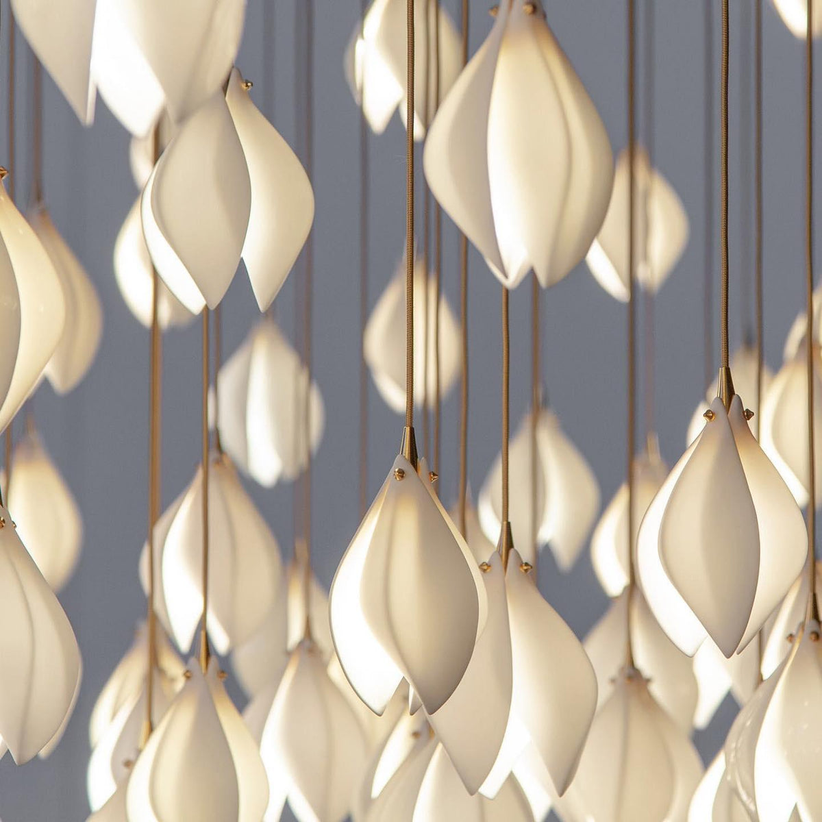 Ceramic Flower Pendant Light