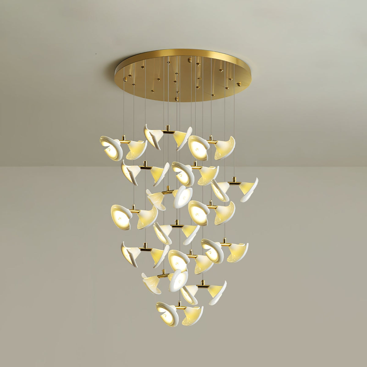 Blossom Double Horn Chandelier
