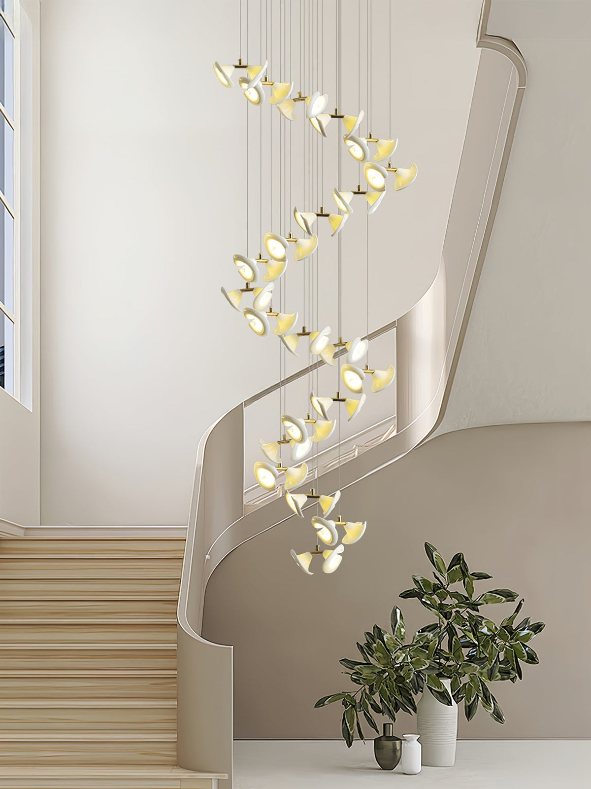 Blossom Double Horn Chandelier