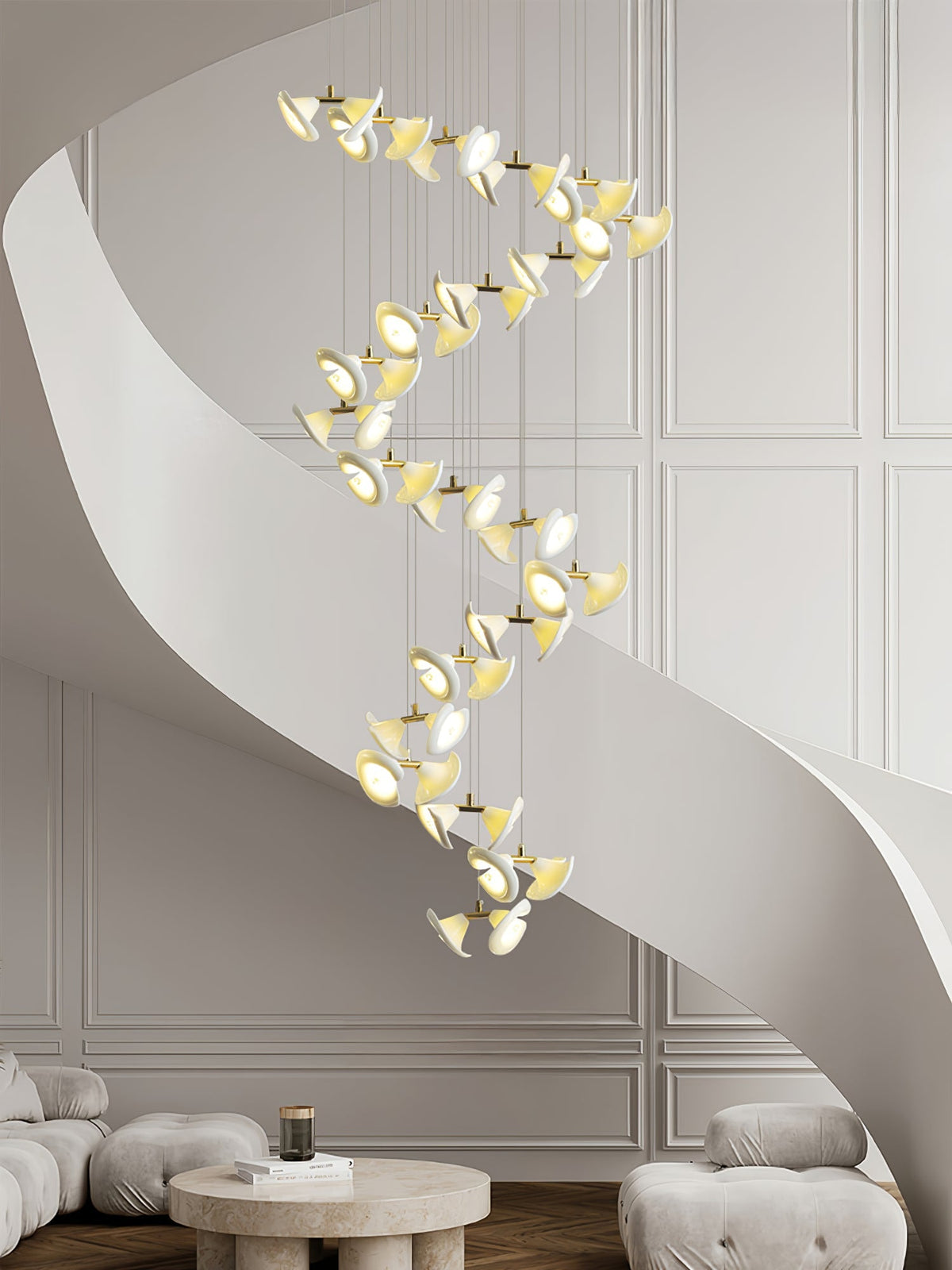 Blossom Double Horn Chandelier
