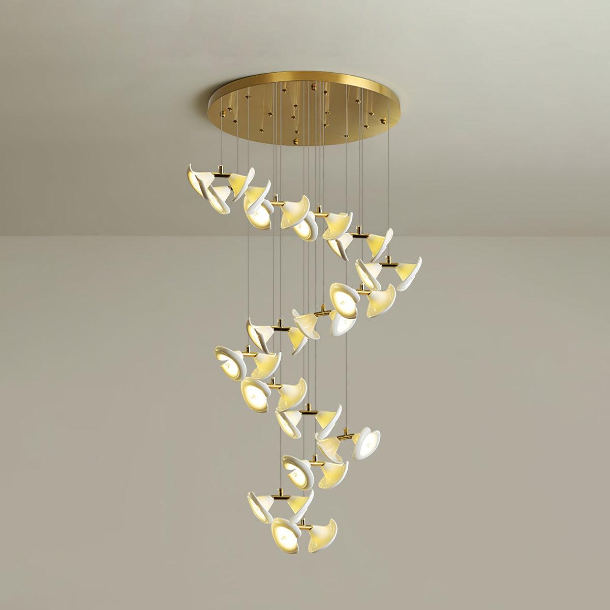 Blossom Double Horn Chandelier