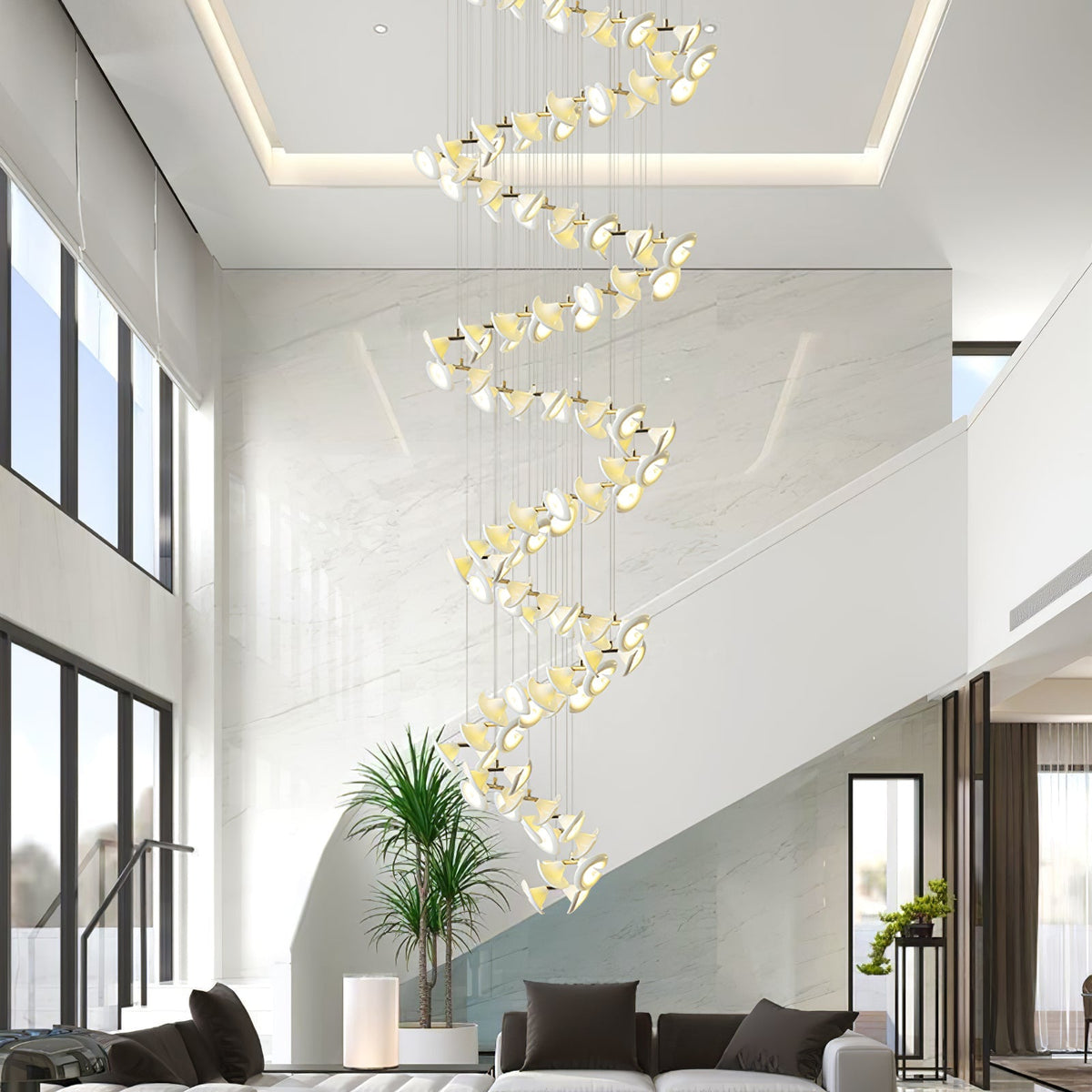 Blossom Double Horn Chandelier