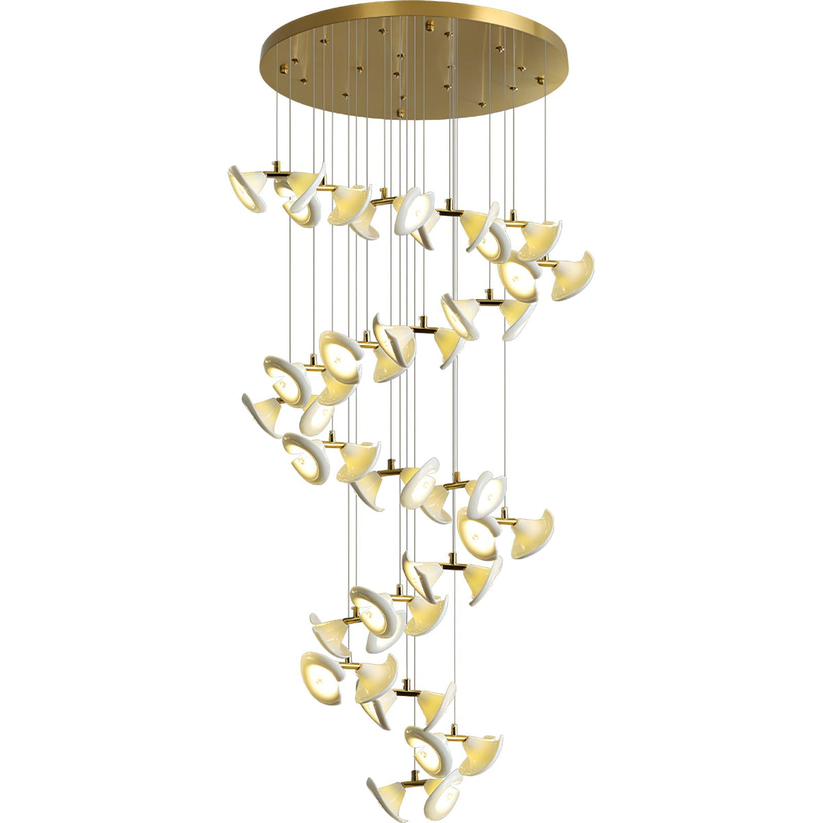 Blossom Double Horn Chandelier